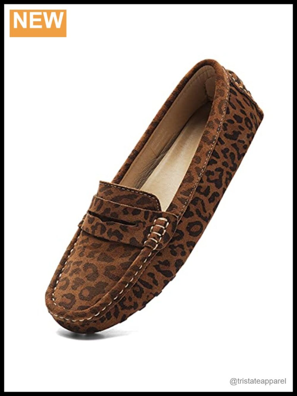 Suede Leather Penny Loafers Mocc Slip-On Driving Boat Shoes Flats